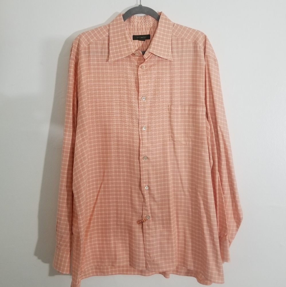 ERMENEGILDO ZEGNA Plaid/Check Dress Shirt XXL